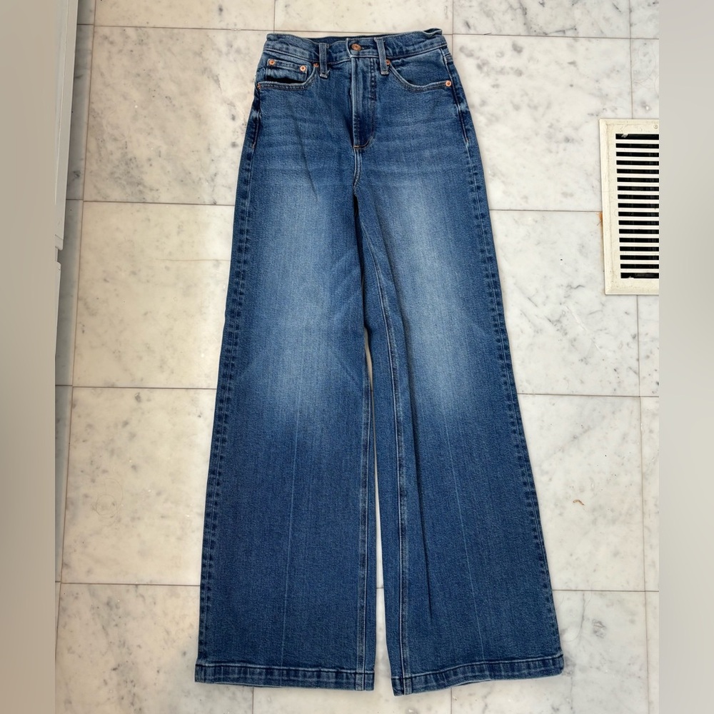Pistola Denim wide leg trouser Jeans in cider wash size 25